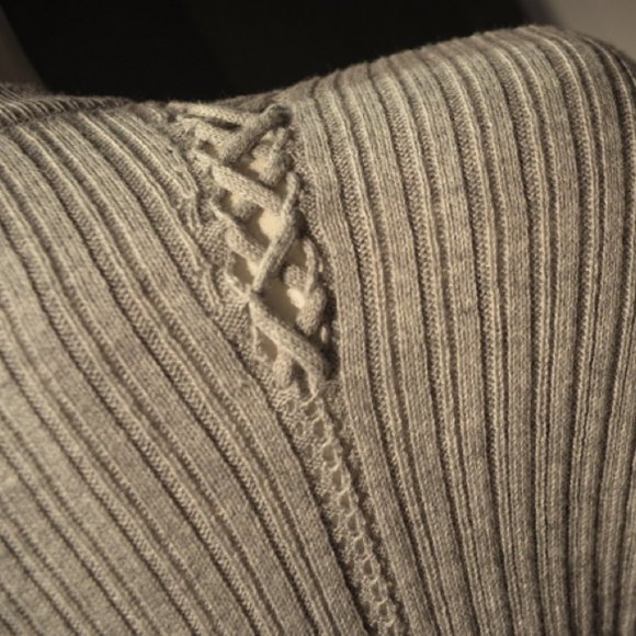 27 Miles Light Heather Grey Pure Cotton Sweater - Picture 6 of 9